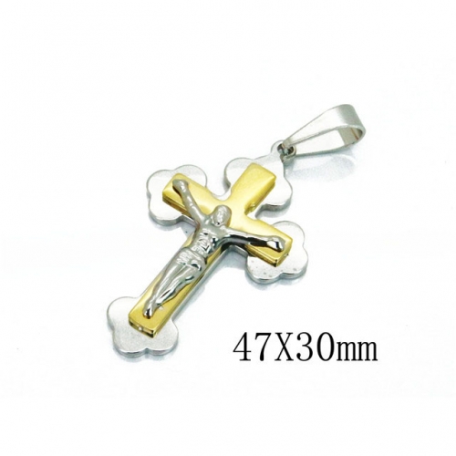 Wholesale Stainless Steel 316L Jesus Pendants NO.#BC08P0819MW