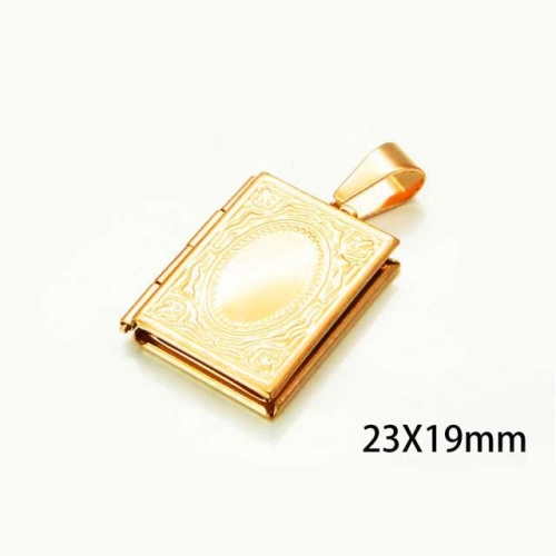 Wholesale Stainless Steel 316L Box Pendants NO.#BC59P0461MLE