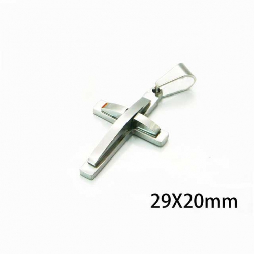 Wholesale Stainless Steel 316L Cross Pendants NO.#BC59P0366MW