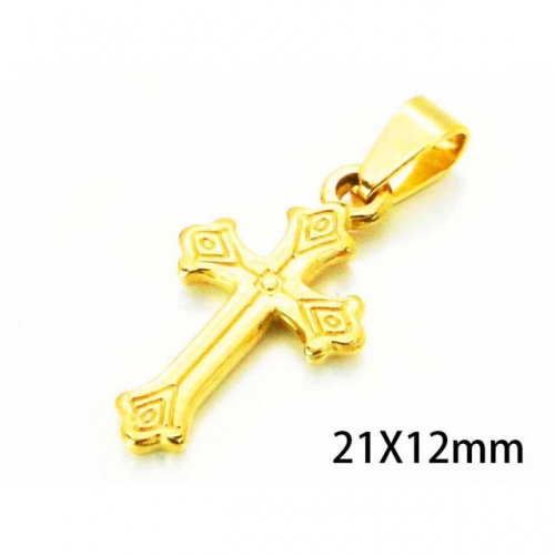 Wholesale Stainless Steel 316L Cross Pendants NO.#BC54P0222IE