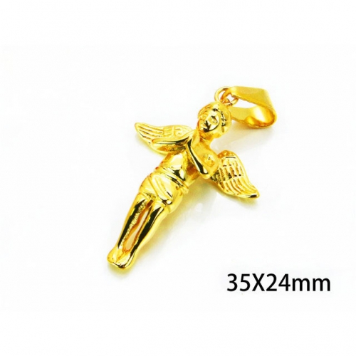 Wholesale Stainless Steel 316L Angel Pendant NO.#BC06P0218OW