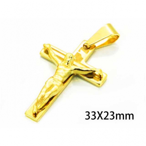 Wholesale Stainless Steel 316L Jesus Pendants NO.#BC08P0463KL