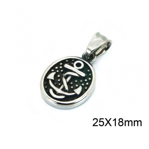 Wholesale Stainless Steel 316L Anchor Pendants NO.#BC22P0749HDD