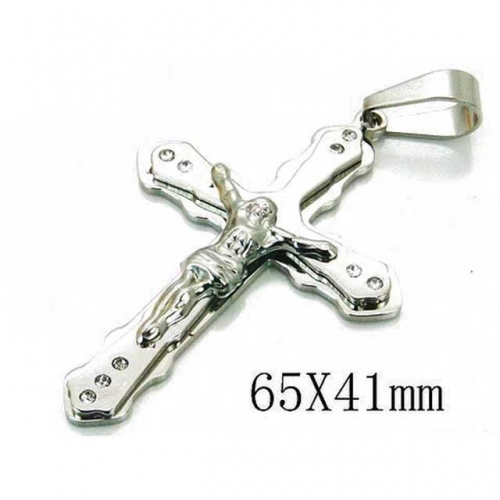 Wholesale Stainless Steel 316L Jesus Pendants NO.#BC08P0733OT