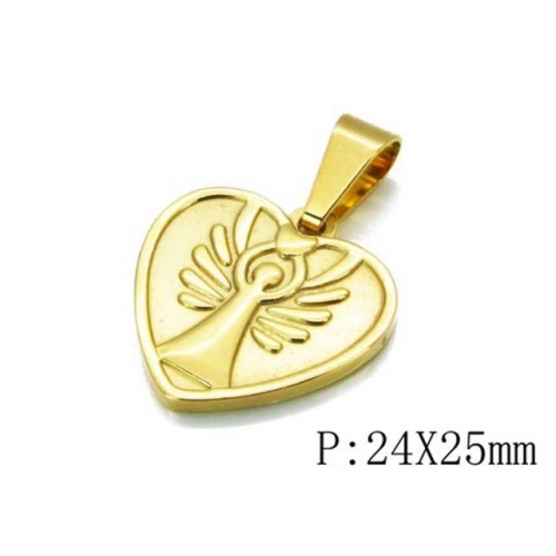 Wholesale Stainless Steel 316L Angel Pendant NO.#BC54P0054KF