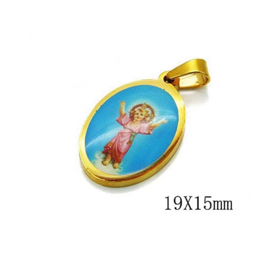 Wholesale Stainless Steel 316L Angel Pendant NO.#BC12P0440KF