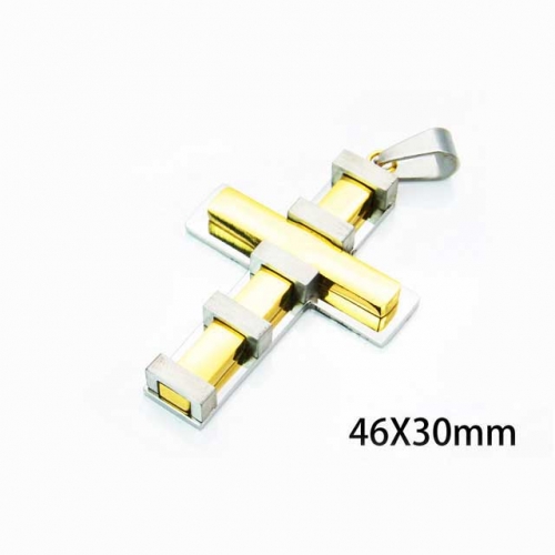 Wholesale Stainless Steel 316L Cross Pendants NO.#BC59P0228HIS