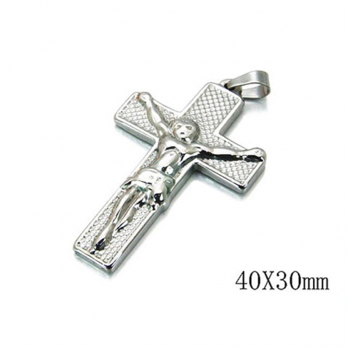 Wholesale Stainless Steel 316L Jesus Pendants NO.#BC70P0424KR