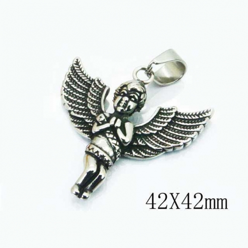 Wholesale Stainless Steel 316L Angel Pendant NO.#BC22P0763HJE