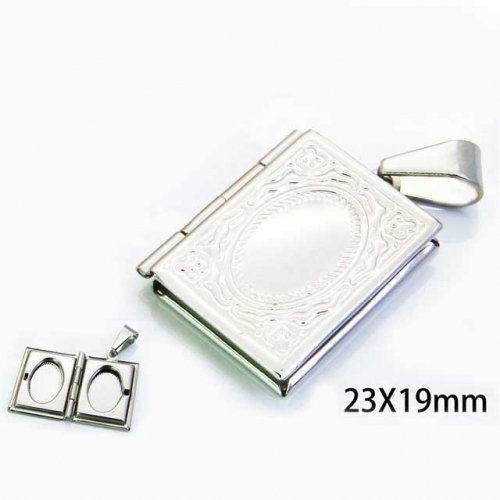 Wholesale Stainless Steel 316L Box Pendants NO.#BC59P0148LZ