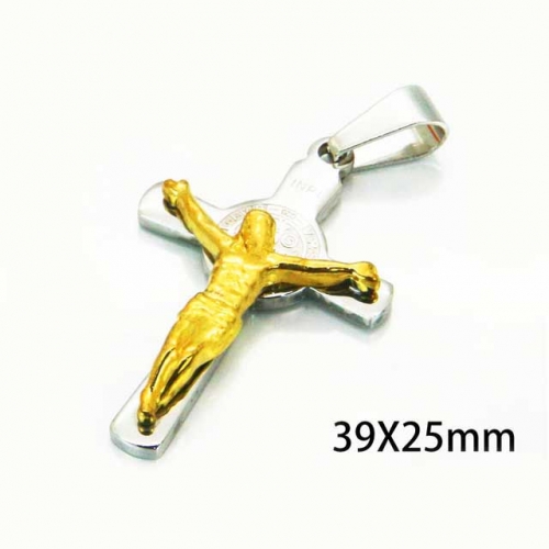 Wholesale Stainless Steel 316L Jesus Pendants NO.#BC08P0425KL