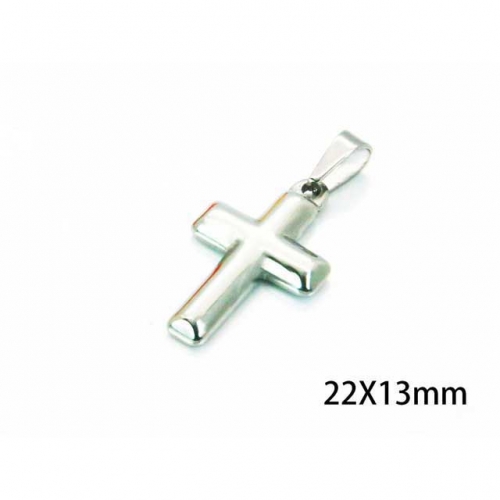 Wholesale Stainless Steel 316L Cross Pendants NO.#BC59P0429HL