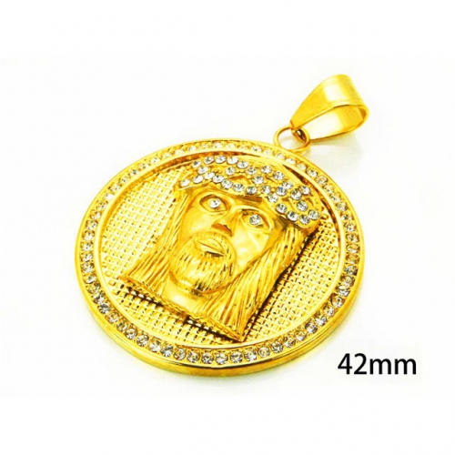 Wholesale Stainless Steel 316L Jesus Pendants NO.#BC13P0579HOQ