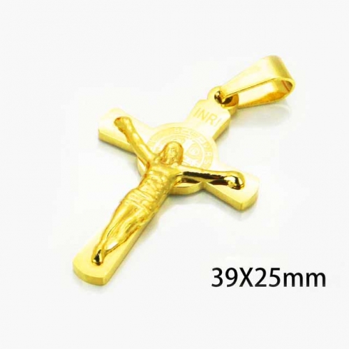 Wholesale Stainless Steel 316L Jesus Pendants NO.#BC08P0426K5