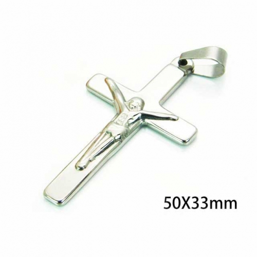 Wholesale Stainless Steel 316L Jesus Pendants NO.#BC59P0402KL