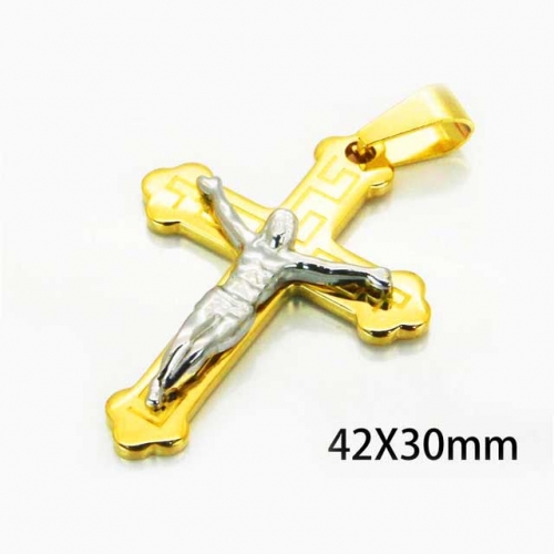 Wholesale Stainless Steel 316L Jesus Pendants NO.#BC08P0447KL