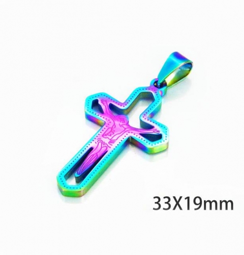 Wholesale Stainless Steel 316L Jesus Pendants NO.#BC70P0529KQ