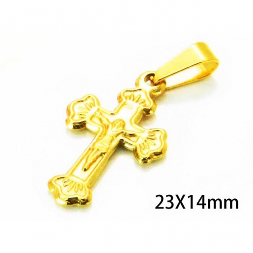 Wholesale Stainless Steel 316L Jesus Pendants NO.#BC54P0210IL