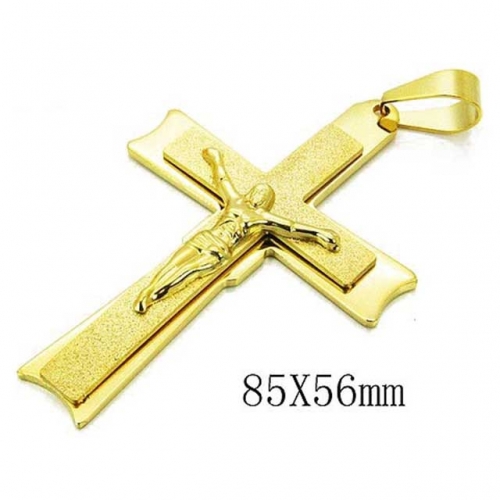 Wholesale Stainless Steel 316L Jesus Pendants NO.#BC08P0703HJS