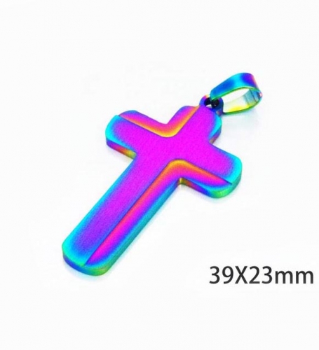 Wholesale Stainless Steel 316L Cross Pendants NO.#BC70P0522JLD