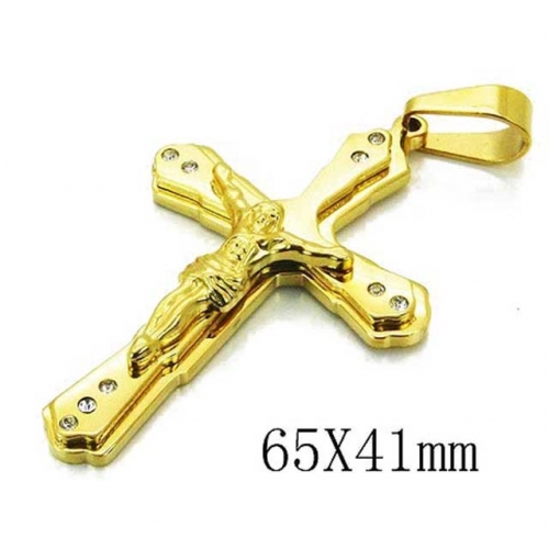 Wholesale Stainless Steel 316L Jesus Pendants NO.#BC08P0738PS