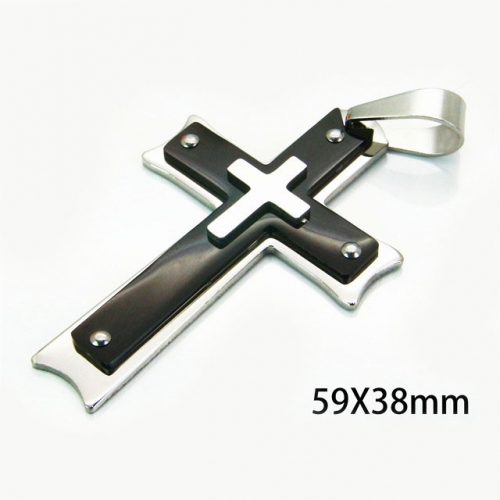 Wholesale Stainless Steel 316L Cross Pendants NO.#BC08P0143OB