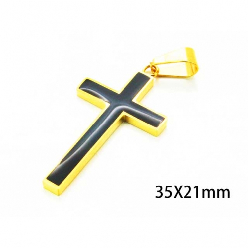 Wholesale Stainless Steel 316L Cross Pendants NO.#BC59P0321ML