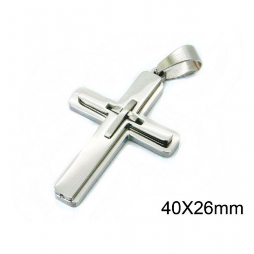 Wholesale Stainless Steel 316L Cross Pendants NO.#BC09P1013OD