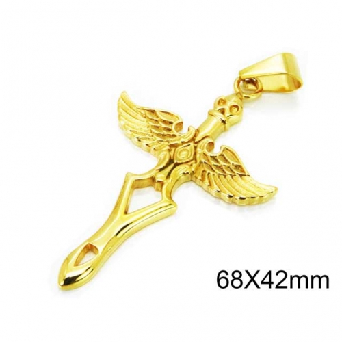 Wholesale Stainless Steel 316L Angel Pendant NO.#BC28P0058OS