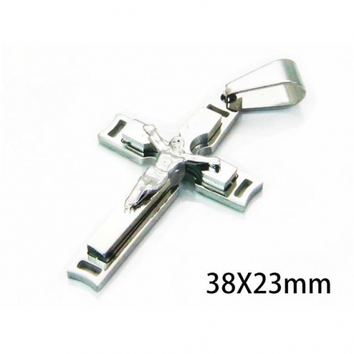 Wholesale Stainless Steel 316L Jesus Pendants NO.#BC08P0764LL