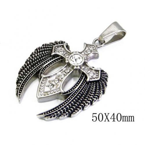 Wholesale Stainless Steel 316L Feather Pendants NO.#BC06P0794H20