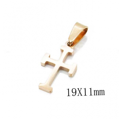 Wholesale Stainless Steel 316L Cross Pendants NO.#BC70P0574IW