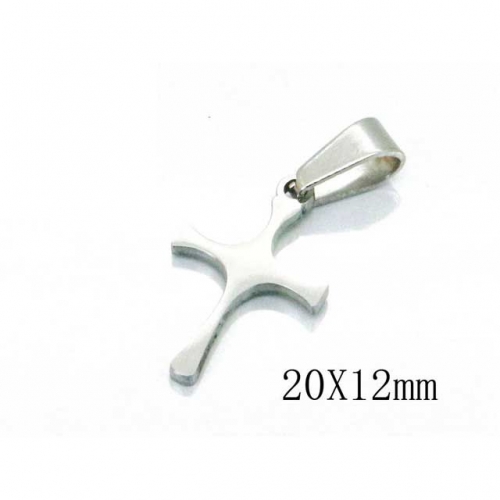 Wholesale Stainless Steel 316L Cross Pendants NO.#BC70P0642HLB