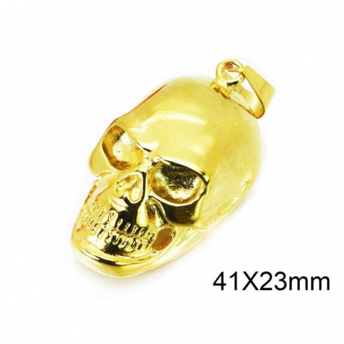 Wholesale Stainless Steel 316L Skull Pendants NO.#BC28P0108HHX