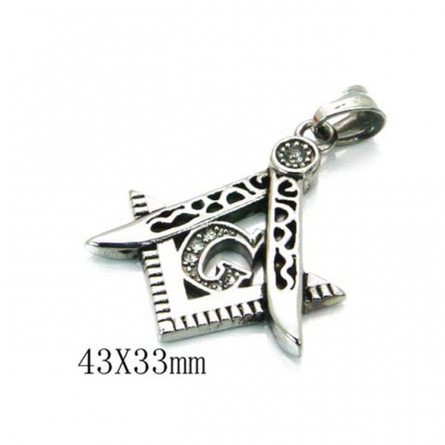 Wholesale Stainless Steel 316L Religion Pendants NO.#BC22P0541HIS