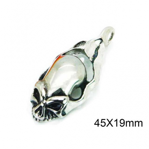 Wholesale Stainless Steel 316L Skull Pendants NO.#BC28P0101NW