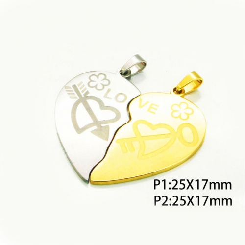 Wholesale Stainless Steel 316L Lover Pendants NO.#BC08P0235MD