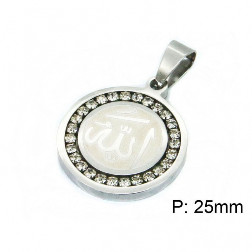 Wholesale Stainless Steel 316L Scripture Series Pendants NO.#BC09P1034MW