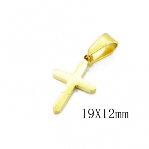 Wholesale Stainless Steel 316L Cross Pendants NO.#BC70P0638IZ