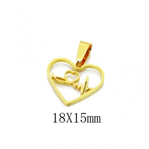 Wholesale Stainless Steel 316L Lover Pendants NO.#BC12P0837JE