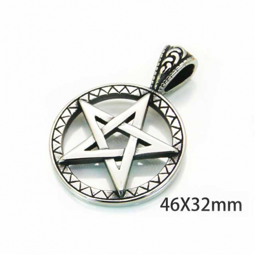 Wholesale Stainless Steel 316L Star Shape Pendants NO.#BC22P0499HIW