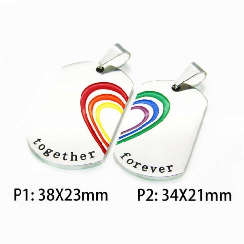 Wholesale Stainless Steel 316L Lover Pendants NO.#BC59P0307HEE