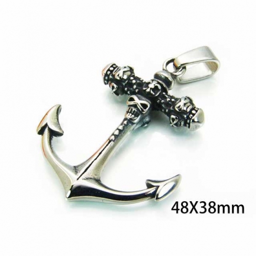 Wholesale Stainless Steel 316L Skull Pendants NO.#BC22P0403HIE