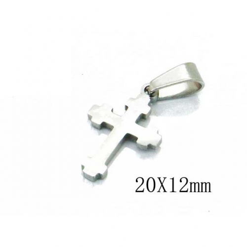 Wholesale Stainless Steel 316L Cross Pendants NO.#BC70P0652HLA