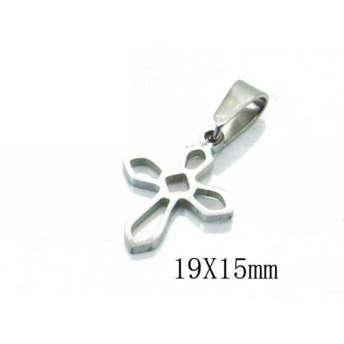 Wholesale Stainless Steel 316L Cross Pendants NO.#BC70P0712HLW