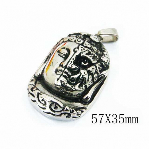 Wholesale Stainless Steel 316L Skull Pendants NO.#BC22P0755HKE