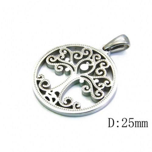 Wholesale Stainless Steel 316L Tree Shape Pendants NO.#BC70P0191KZ