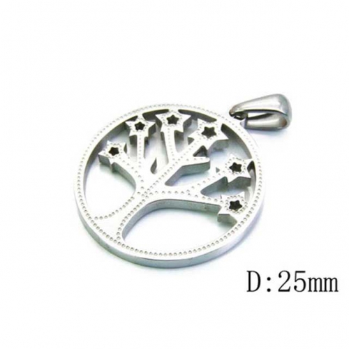 Wholesale Stainless Steel 316L Tree Shape Pendants NO.#BC70P0193KZ