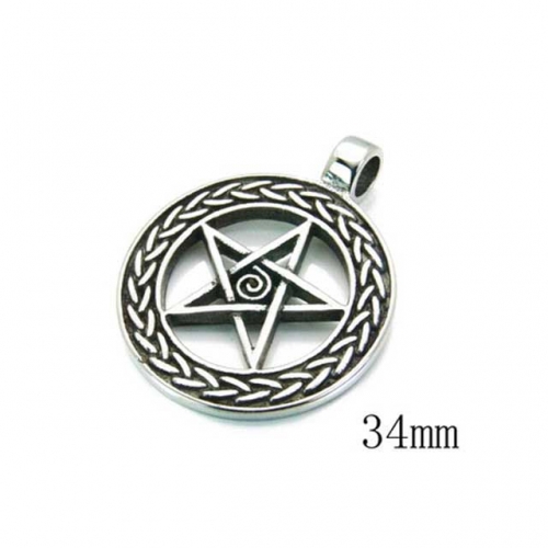 Wholesale Stainless Steel 316L Star Shape Pendants NO.#BC22P0315HIX