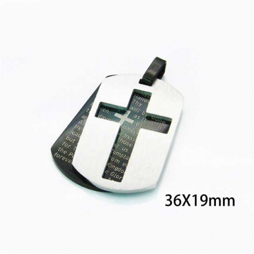 Wholesale Stainless Steel 316L Scripture Series Pendants NO.#BC59P0248NZ